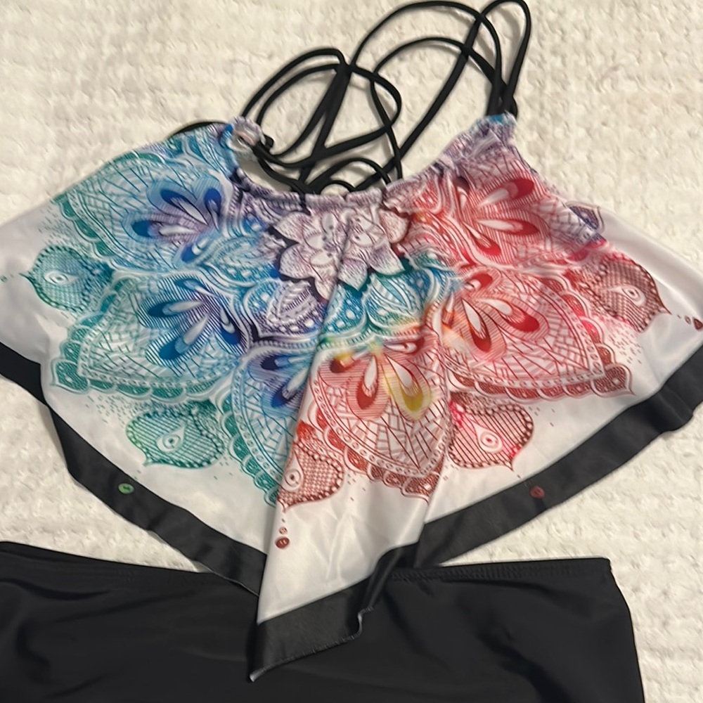Colorful Patterned Bikini Set - Picture 2 of 5